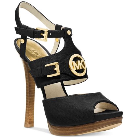 michael kors mk plate sandals|michael kors mackenzie platform sandals.